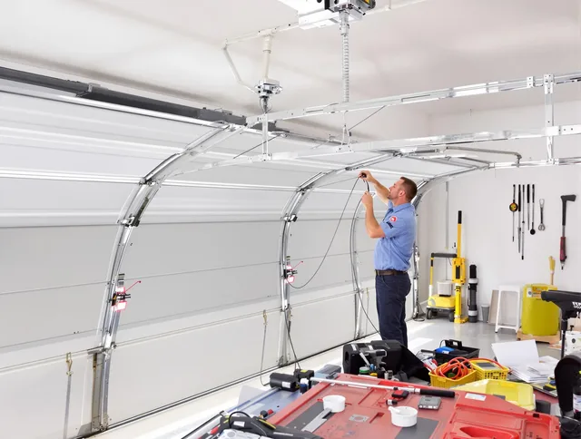 Garage door cable repair service by Plainville Garage Door Repair in Plainville