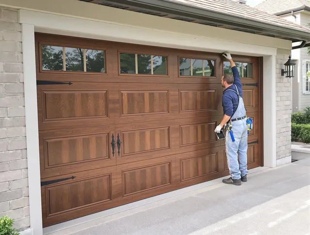 Custom garage door showcase by Plainville Garage Door Repair in Plainville