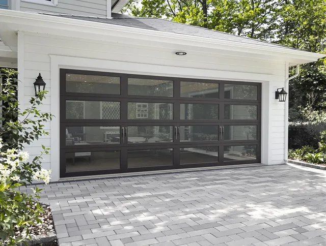 Plainville Garage Door Repair design specialist presenting custom garage door options to Plainville homeowner