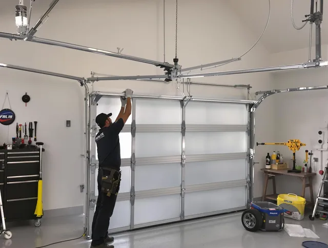 Plainville Garage Door Repair certified team performing precision garage door installation in Plainville