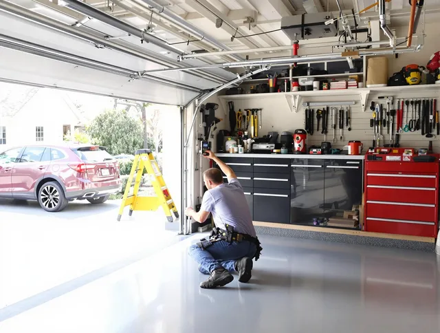 Local garage door repair service by Plainville Garage Door Repair in Plainville