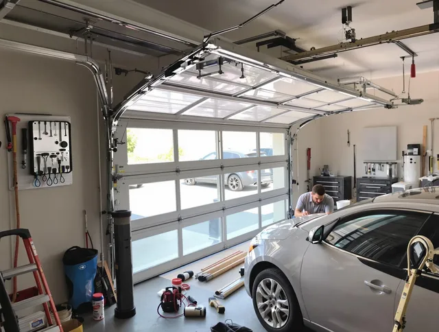Garage door noise reduction service by Plainville Garage Door Repair in Plainville