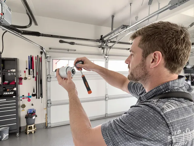 Garage door opener repair service by Plainville Garage Door Repair in Plainville