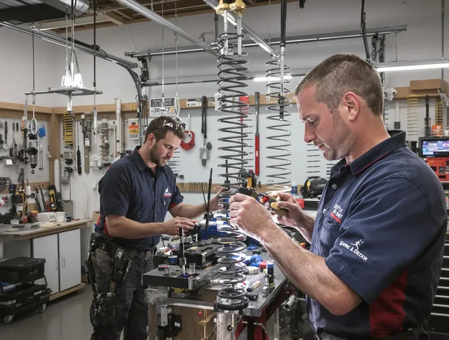 Garage door spring repair service by Plainville Garage Door Repair in Plainville